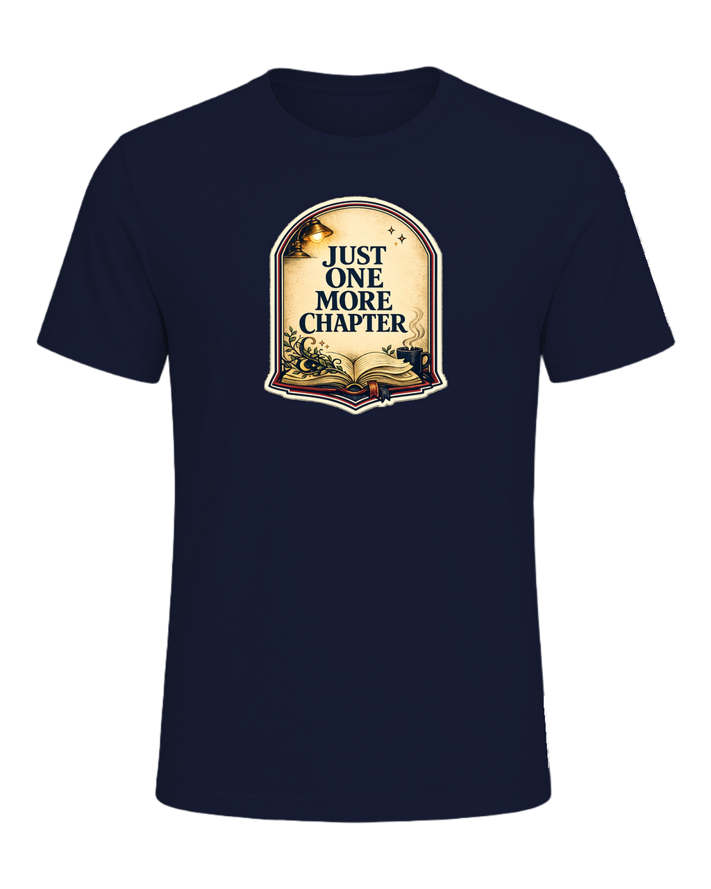 Just One More Chapter Tee — Navy