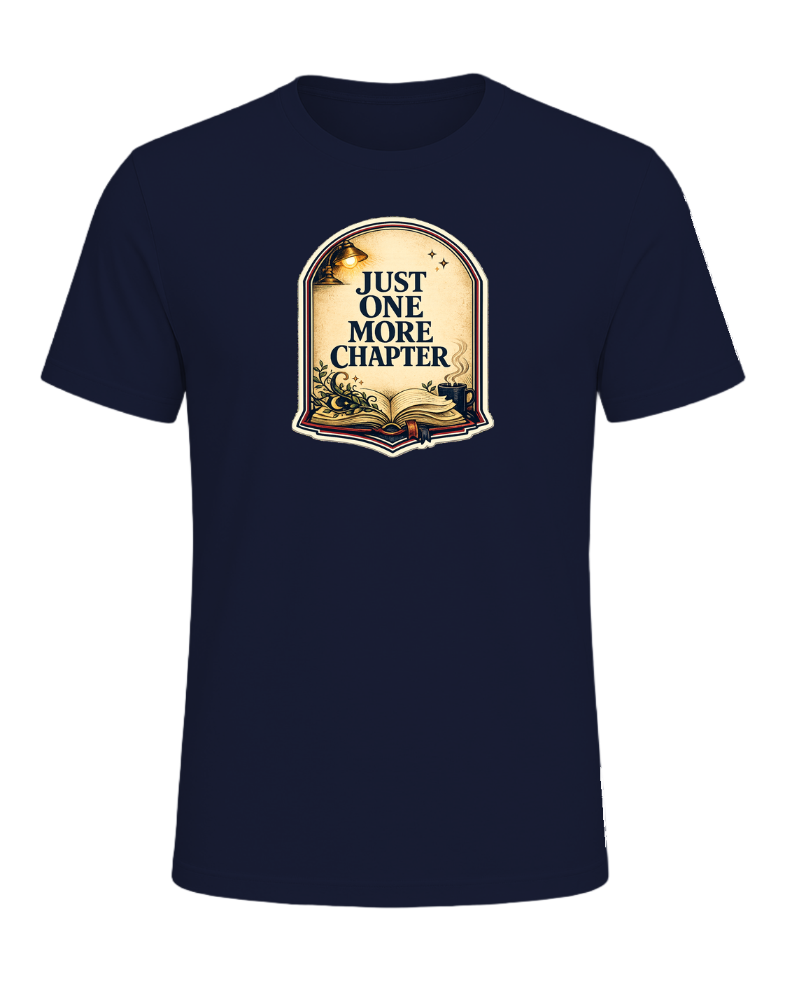 Just One More Chapter Tee — Navy