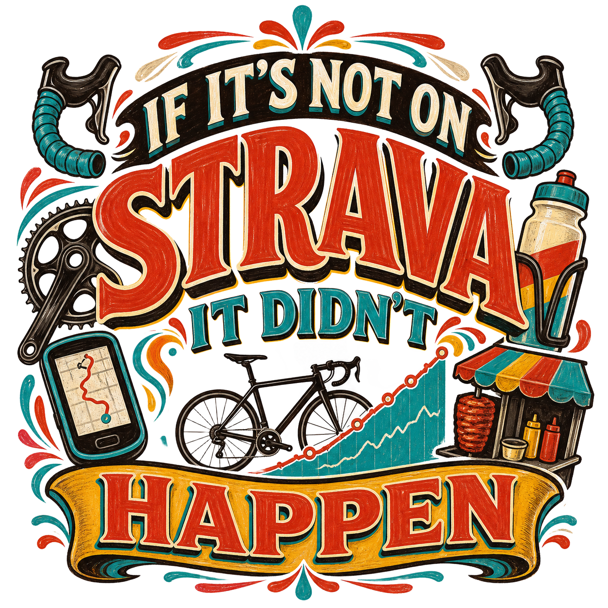 IF IT'S NOT ON STRAVA IT DIDN'T HAPPEN