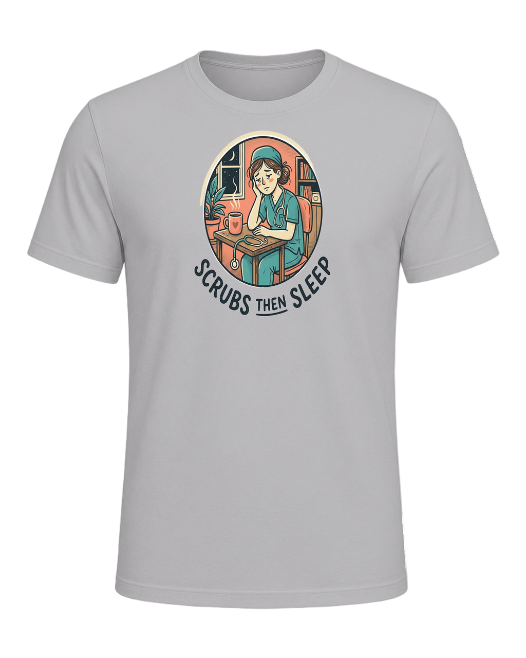 SCRUBS THEN SLEEP — Athletic Heather