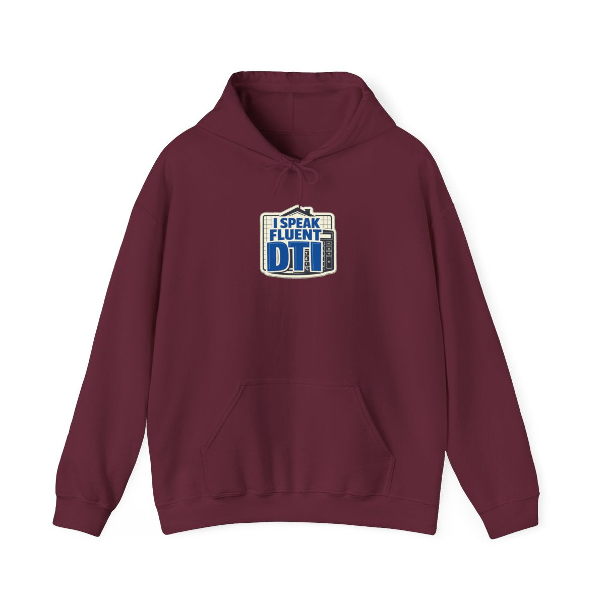 I SPEAK FLUENT DTI Hoodie — Maroon
