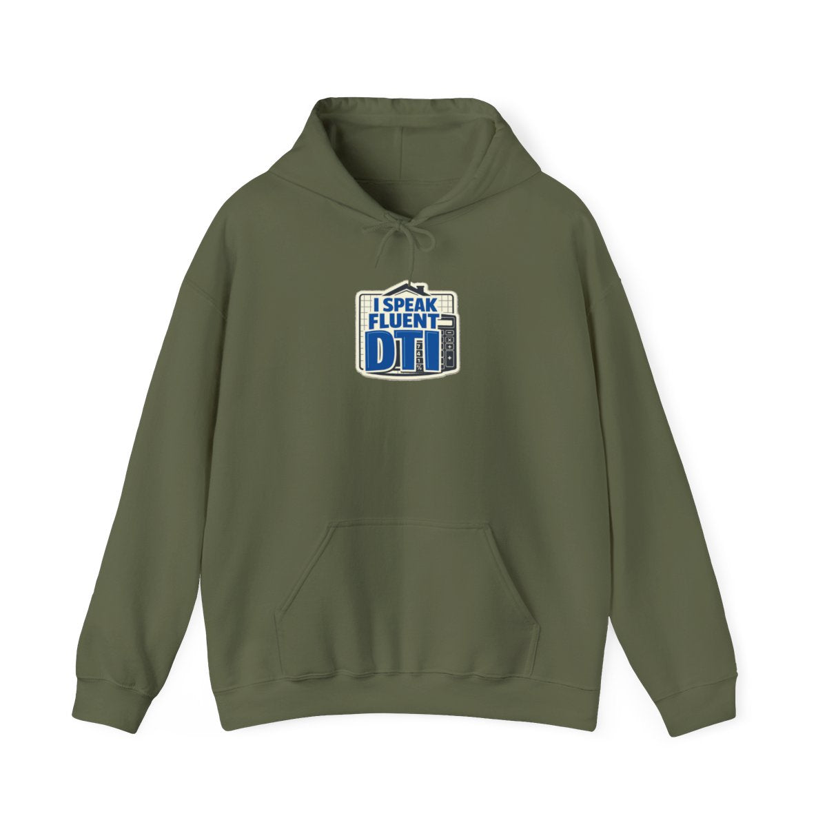 I SPEAK FLUENT DTI Hoodie — Military Green