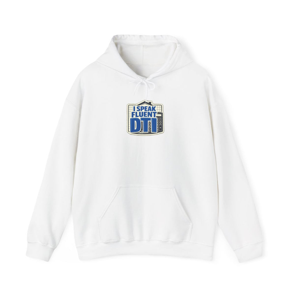 I SPEAK FLUENT DTI Hoodie — White