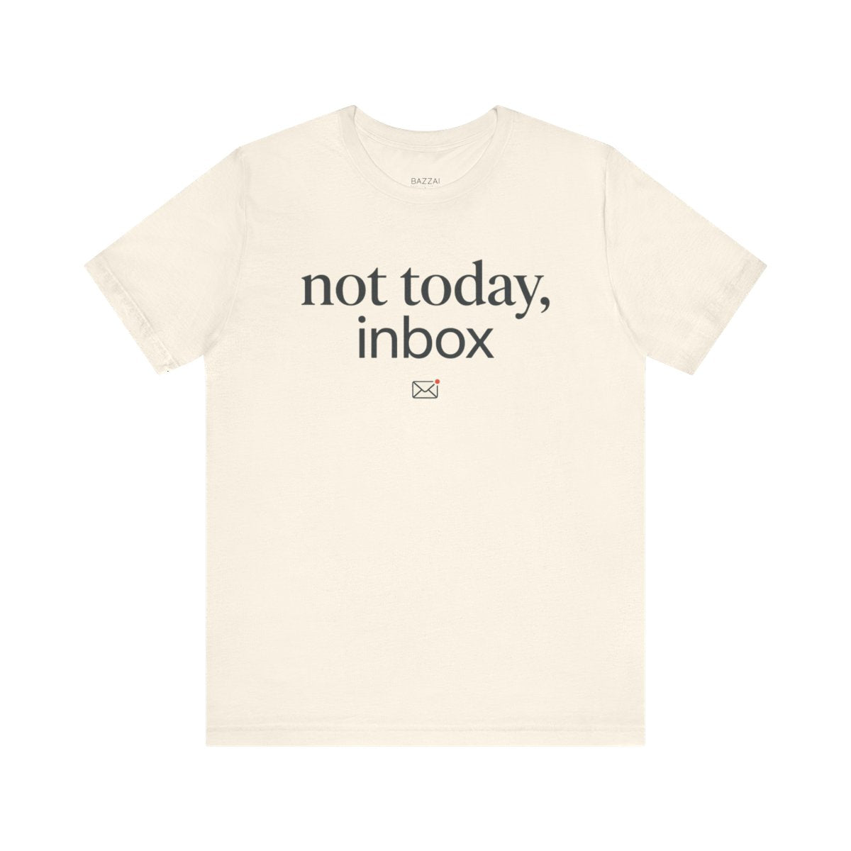 Funny Email T-Shirt — Not Today, Inbox — t-shirt design