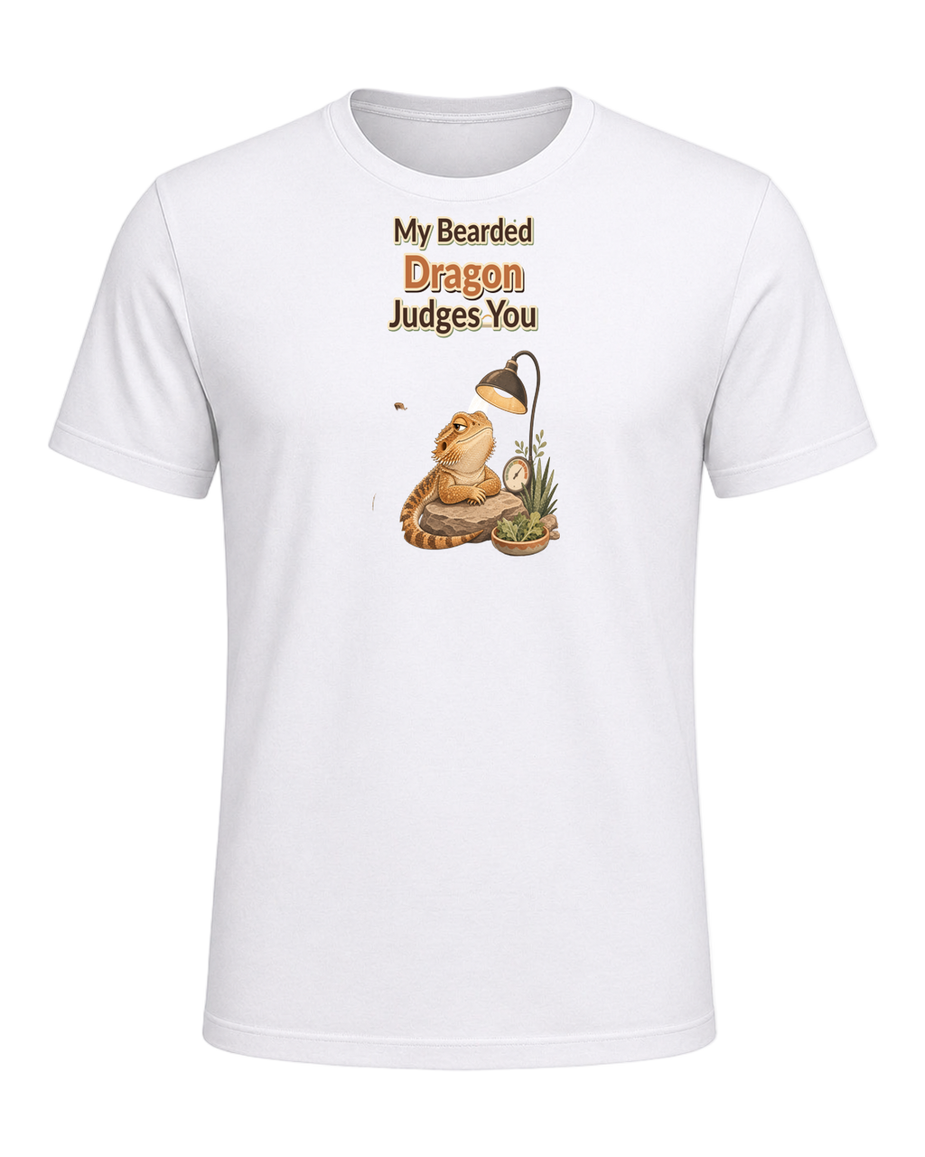 My Bearded Dragon Judges You — White