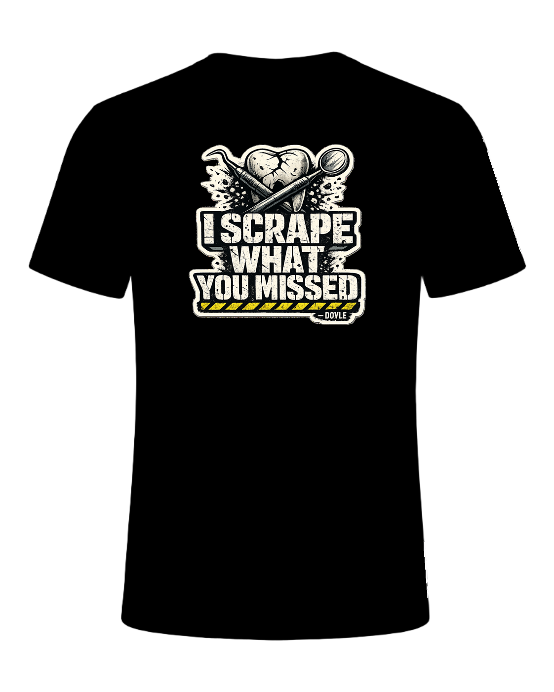 I Scrape What You Missed Tee — Black