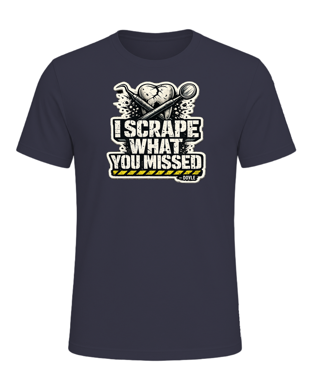 I Scrape What You Missed Tee — Heather Midnight Navy