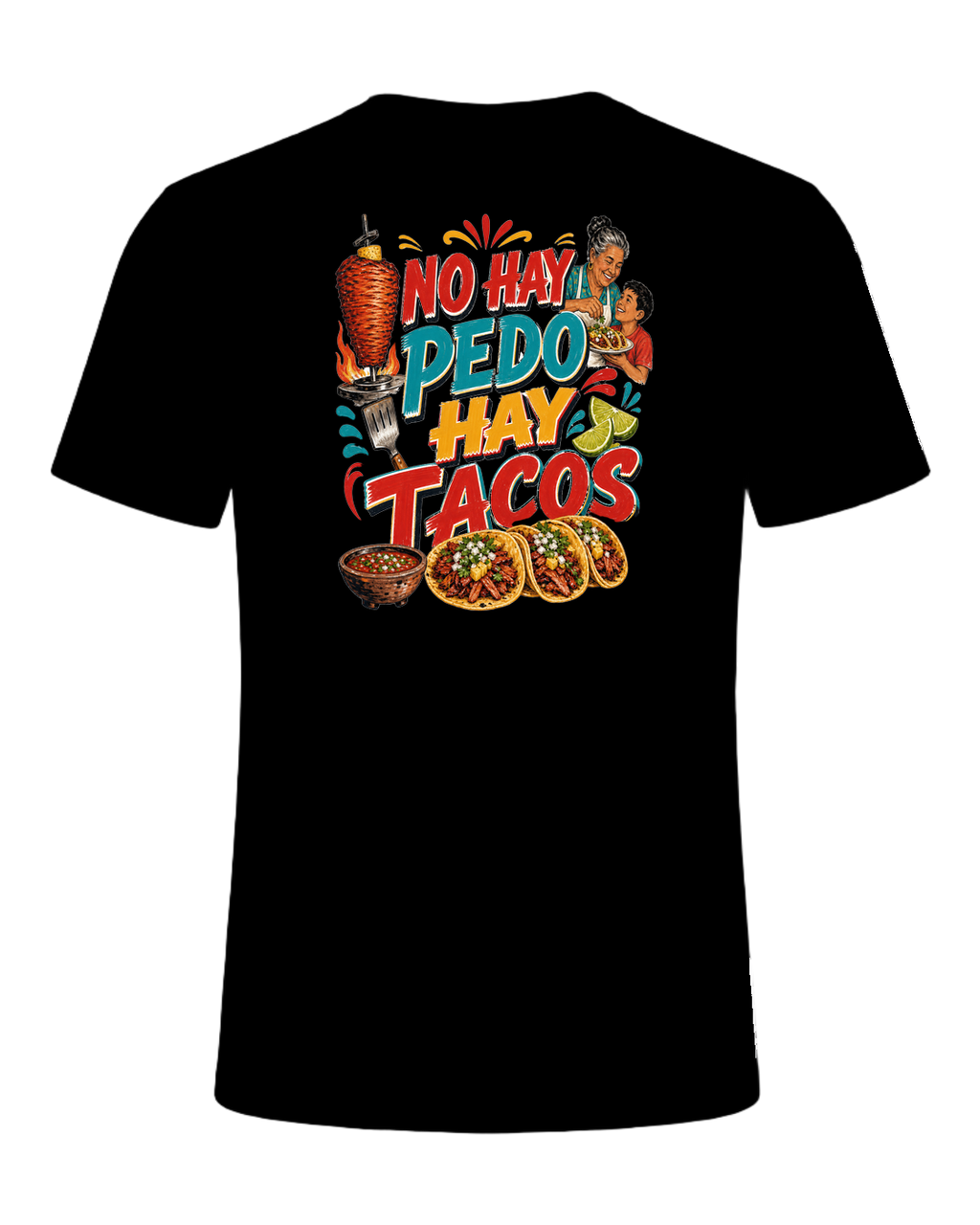 NO HAY PEDO HAY TACOS — Black