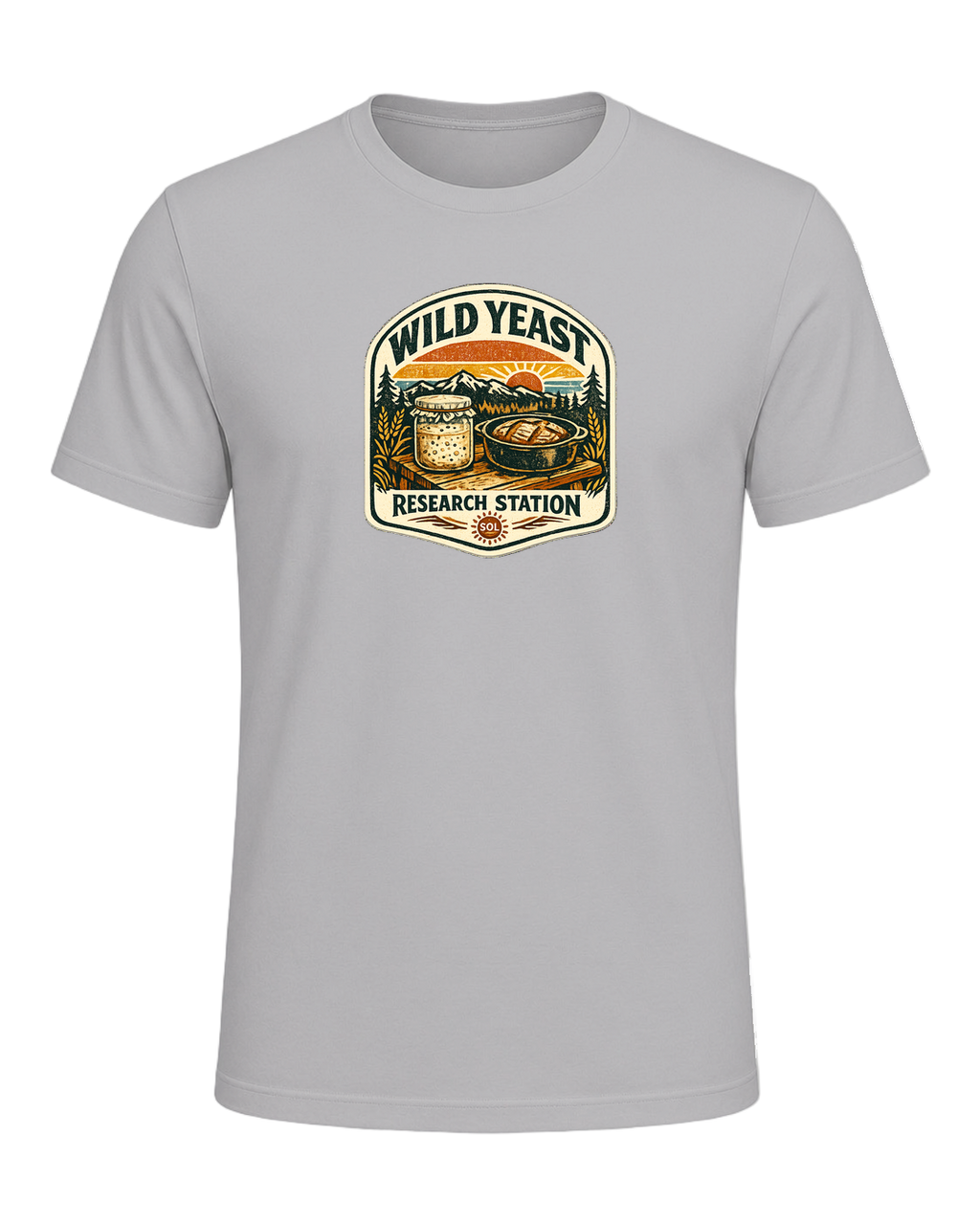 Wild Yeast Research Station Tee — Athletic Heather