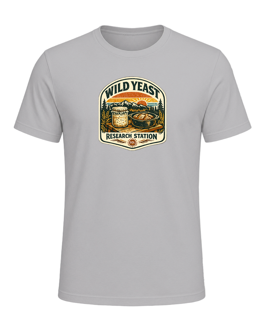 Wild Yeast Research Station Tee — Athletic Heather