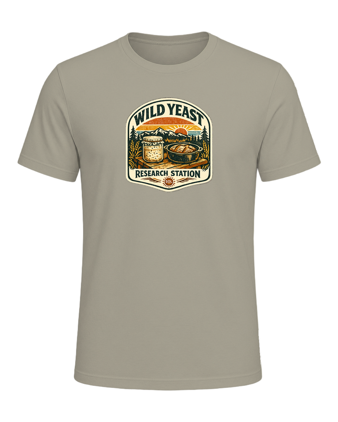 Wild Yeast Research Station Tee — Heather Stone