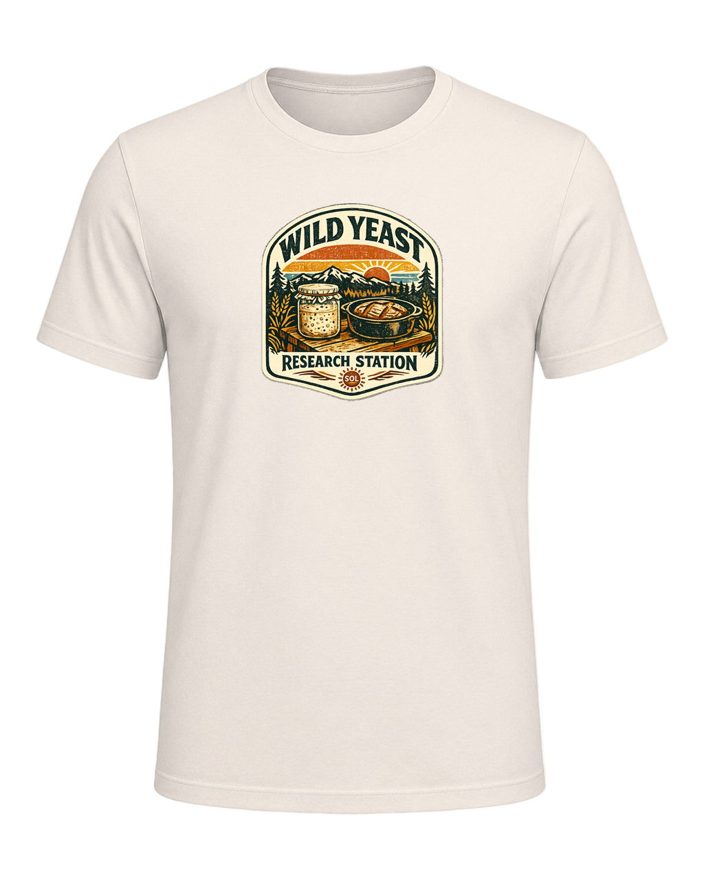 Wild Yeast Research Station Tee — Natural