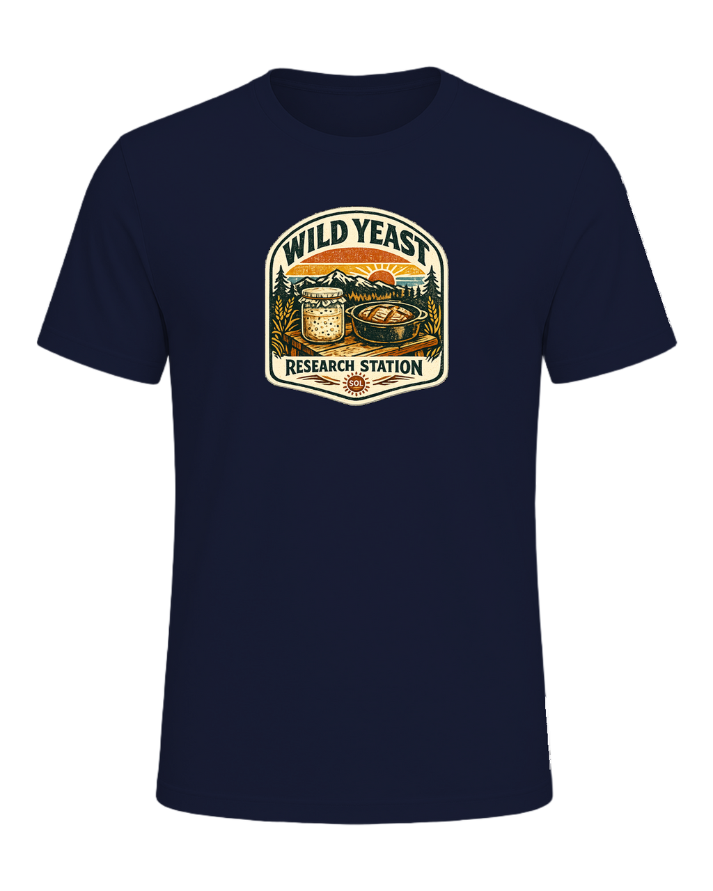 Wild Yeast Research Station Tee — Navy