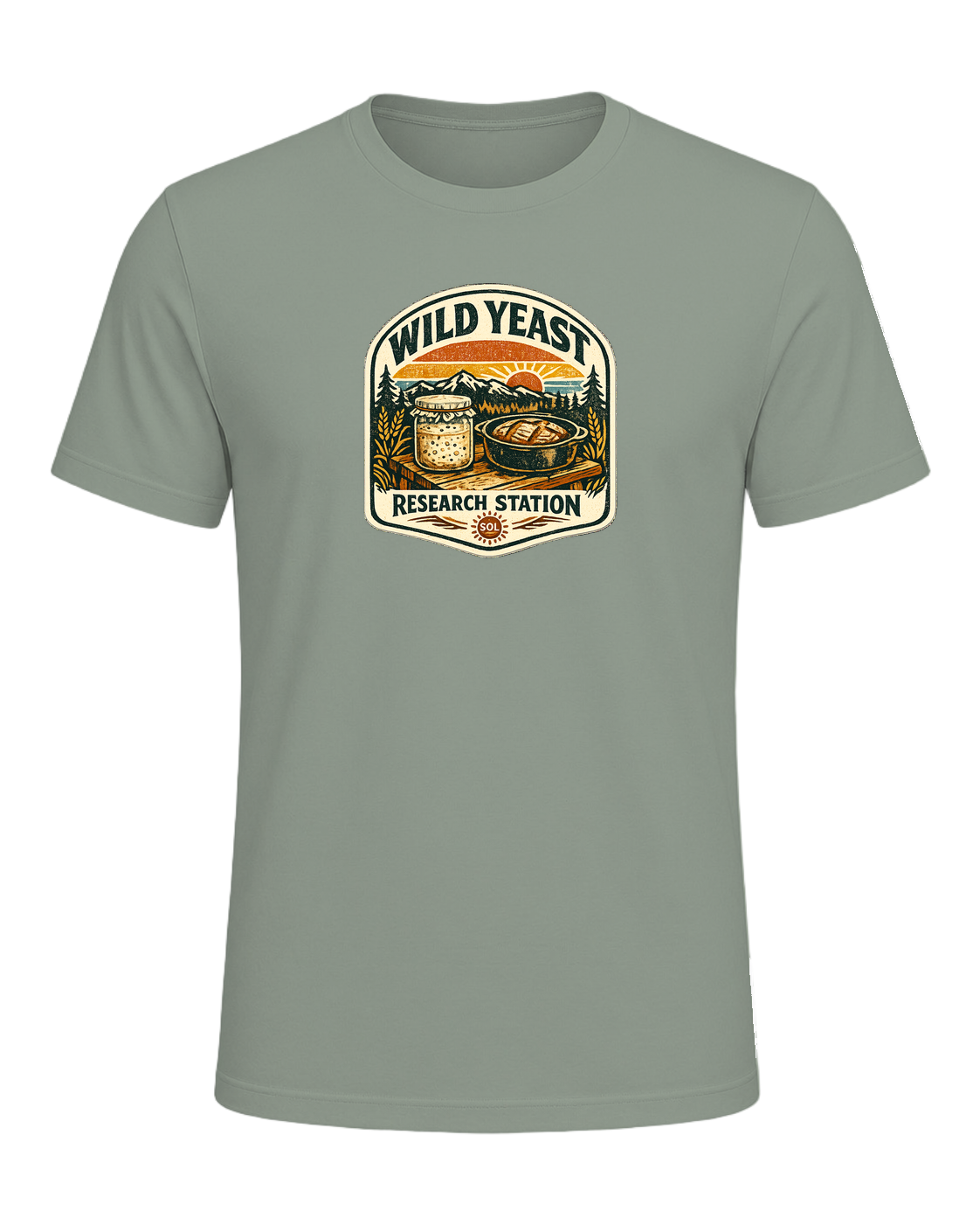 Wild Yeast Research Station Tee — Sage
