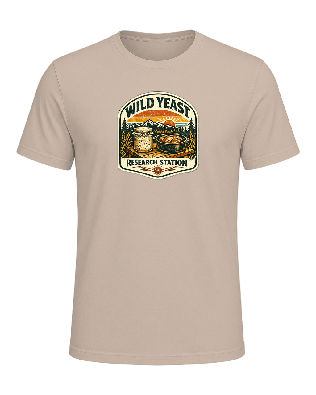 Wild Yeast Research Station Tee — Tan