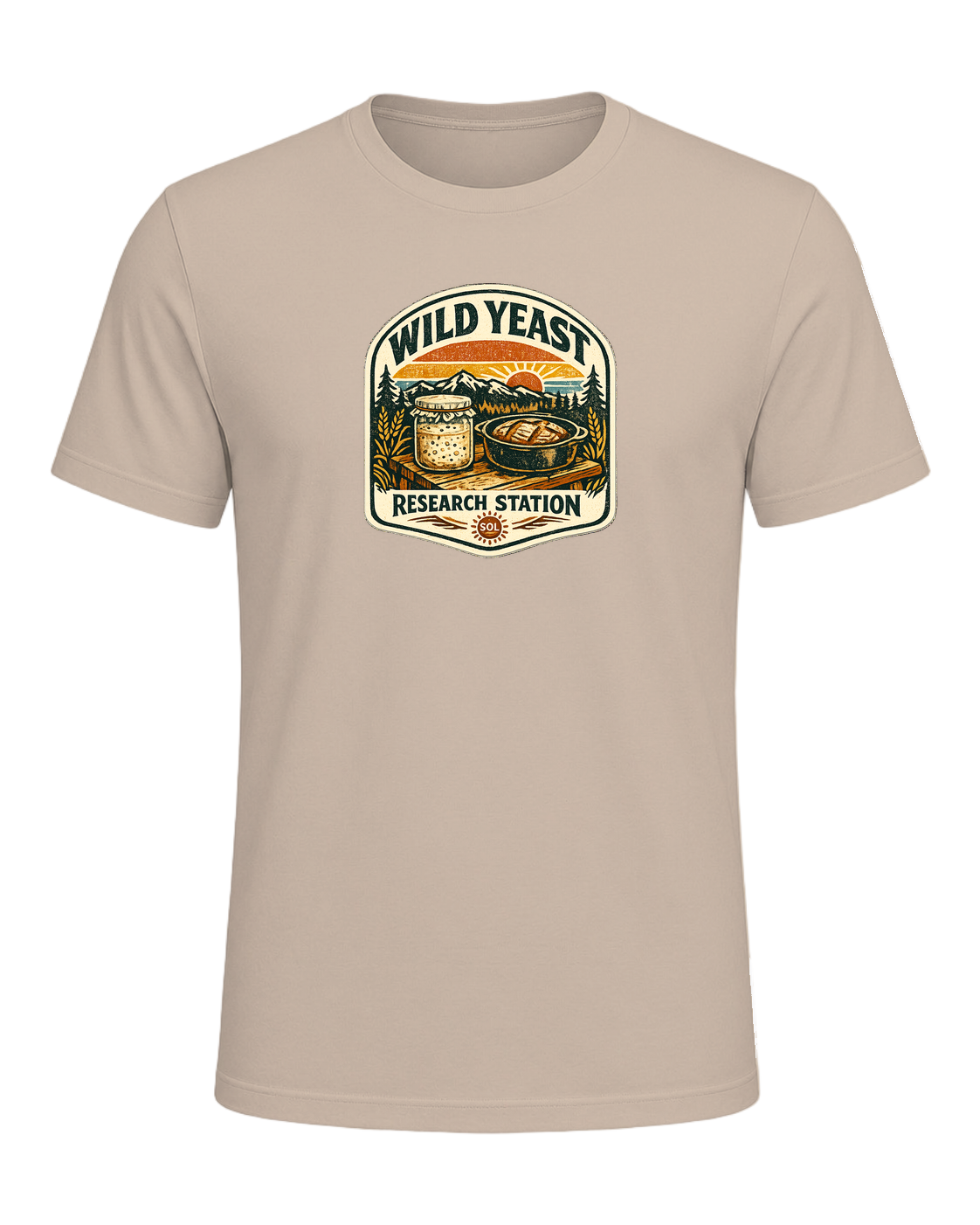 Wild Yeast Research Station Tee — Tan