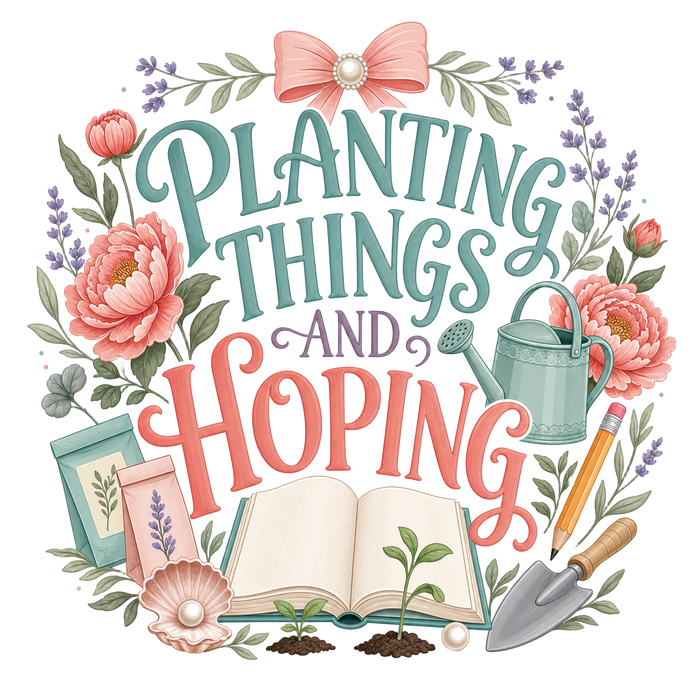 PLANTING THINGS AND HOPING — Aesthetic Garden Tee