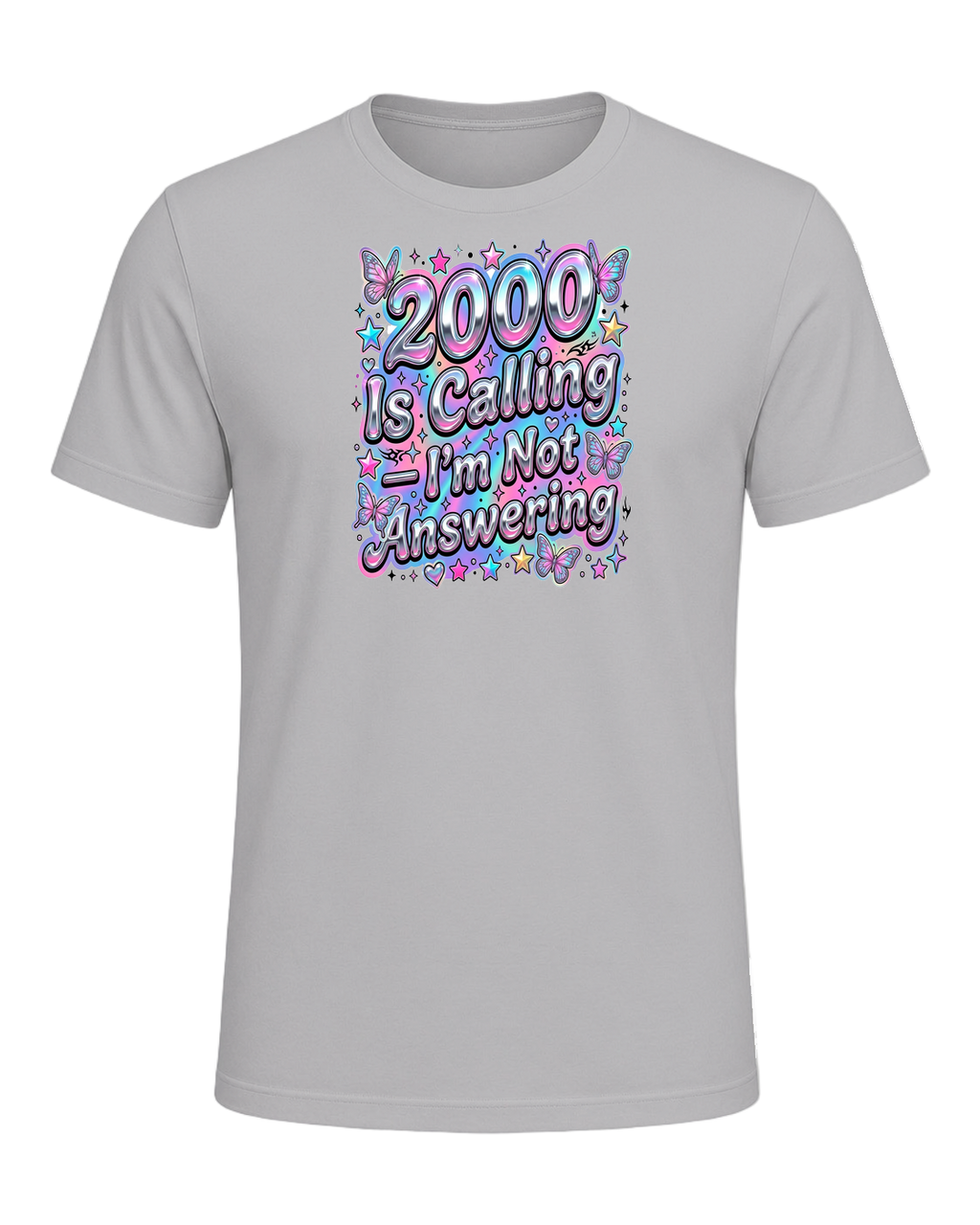 Y2K Chrome Style — Athletic Heather