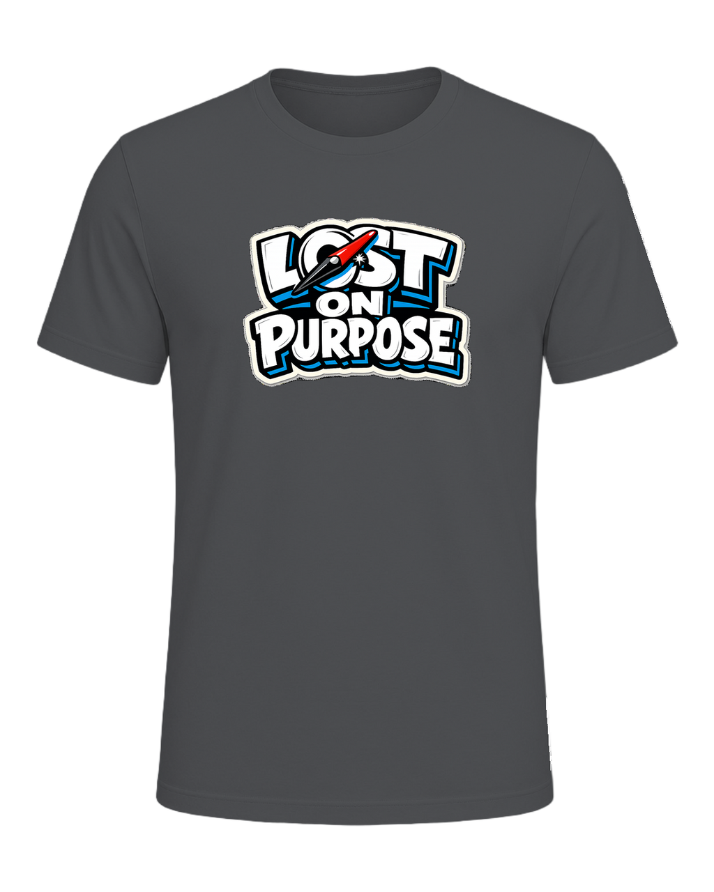 A loud travel tee for wanderers who make detours the whole point. — Asphalt