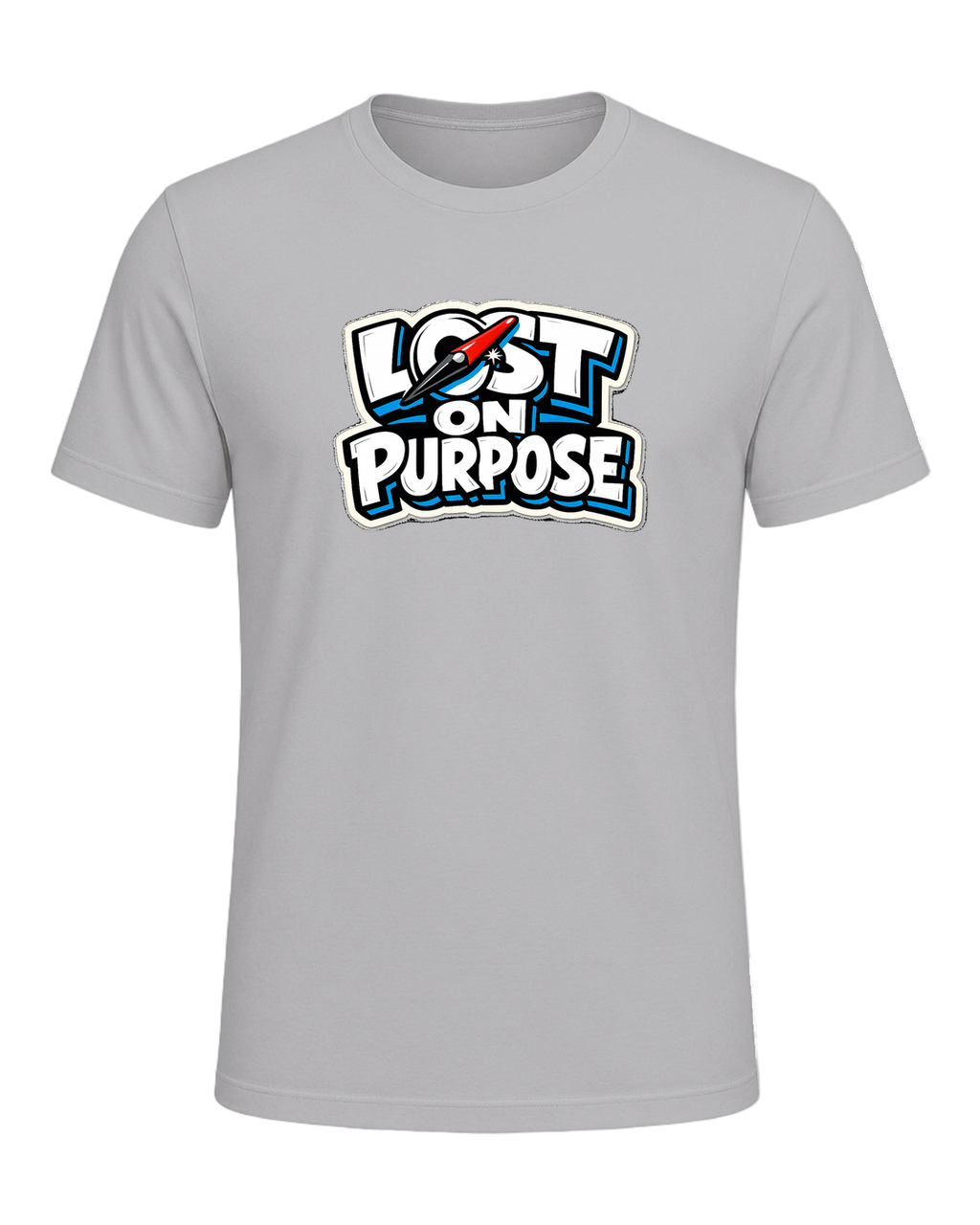 A loud travel tee for wanderers who make detours the whole point. — Athletic Heather