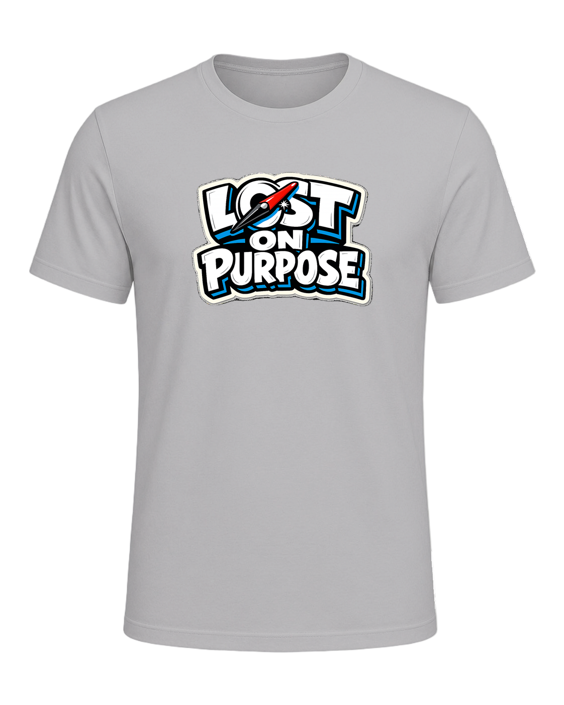A loud travel tee for wanderers who make detours the whole point. — Athletic Heather