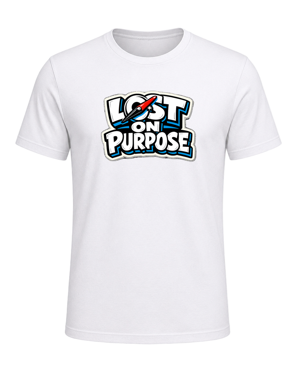 A loud travel tee for wanderers who make detours the whole point. — White