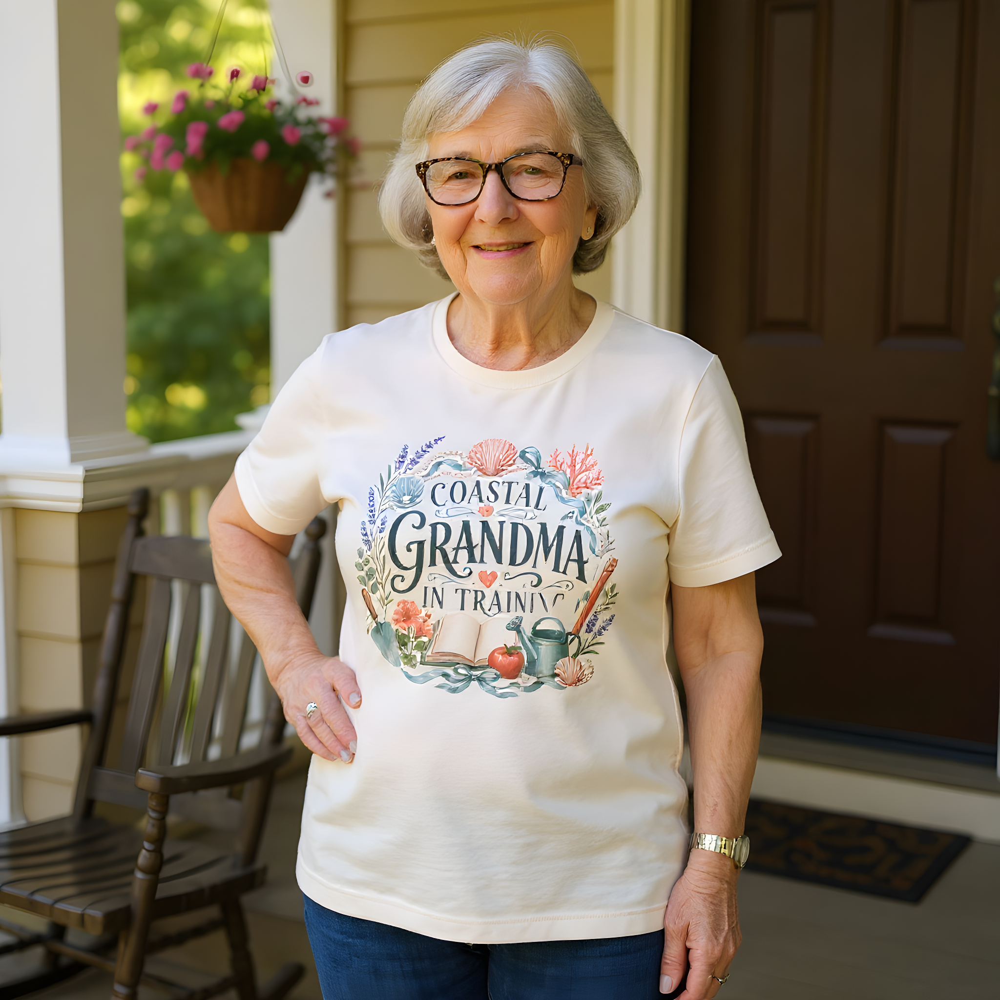 Grandma Gift T-Shirt — Coastal Grandma in Training — t-shirt design