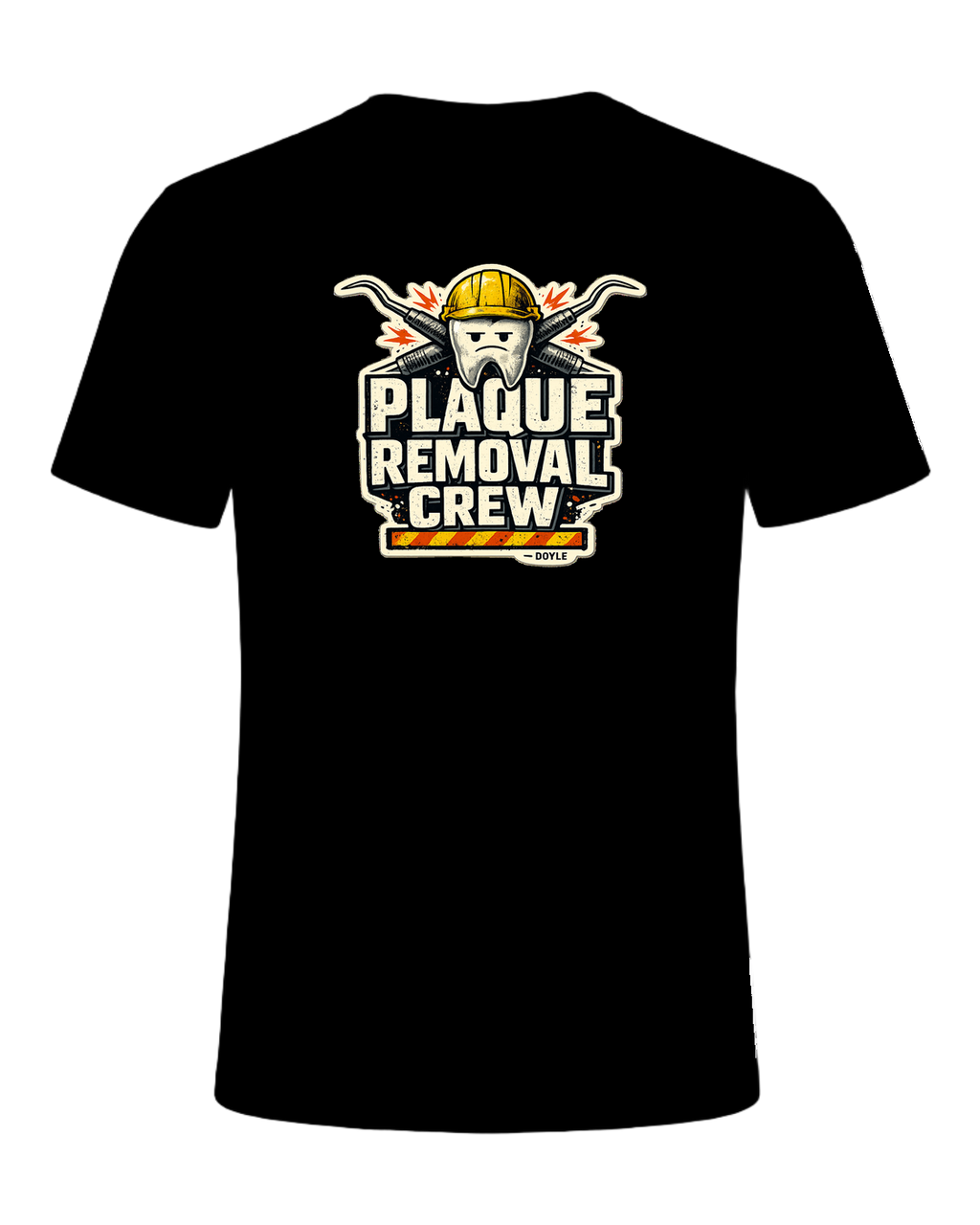 Plaque Removal Crew Tee — Black