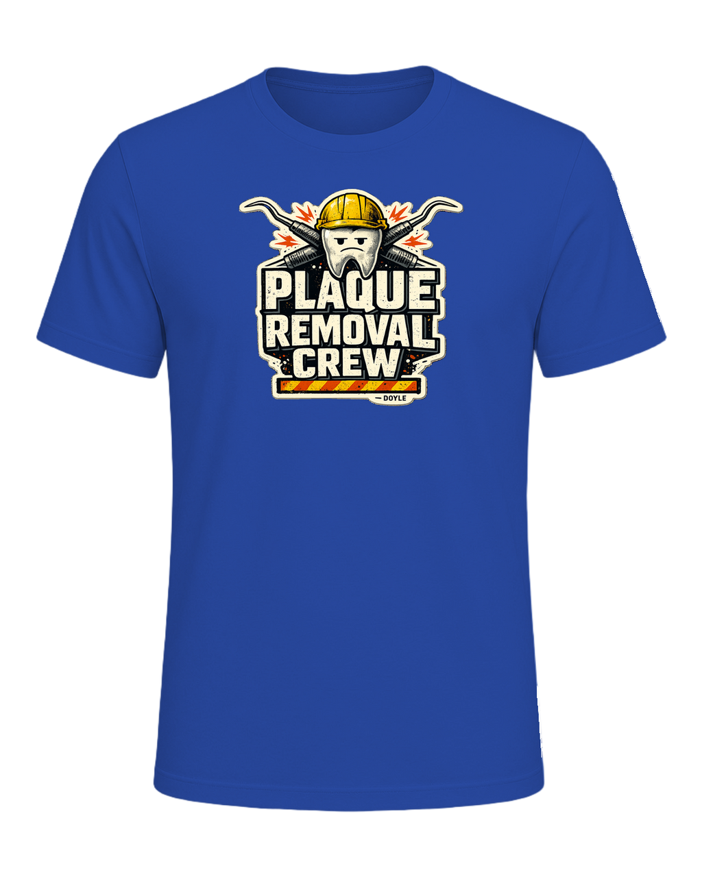 Plaque Removal Crew Tee — True Royal
