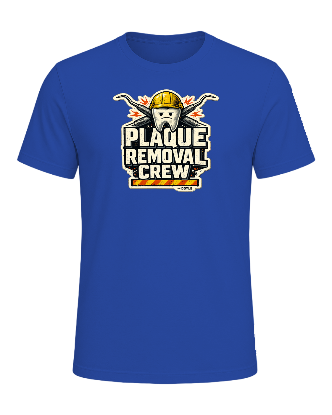 Plaque Removal Crew Tee — True Royal