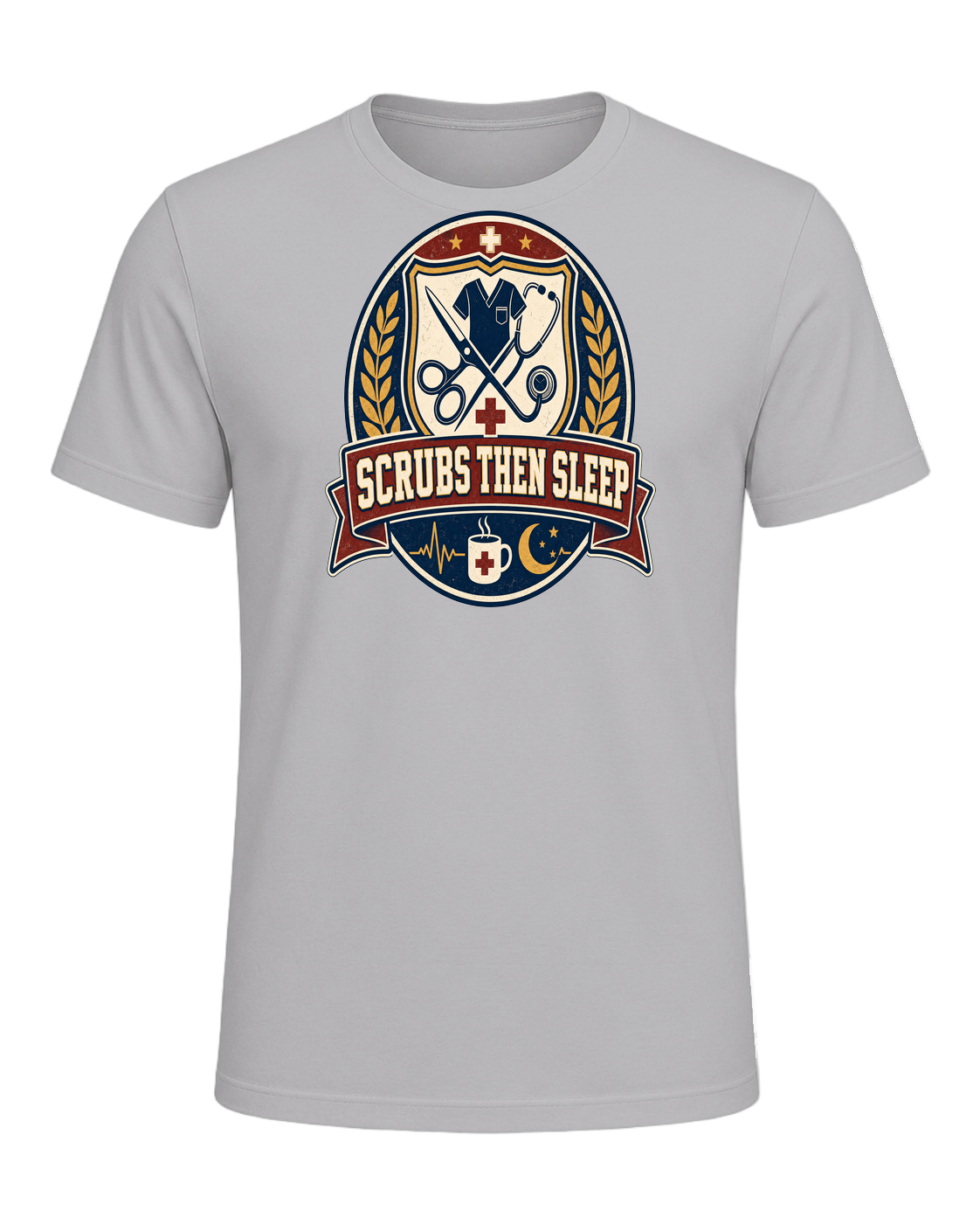 SCRUBS THEN SLEEP — Athletic Heather