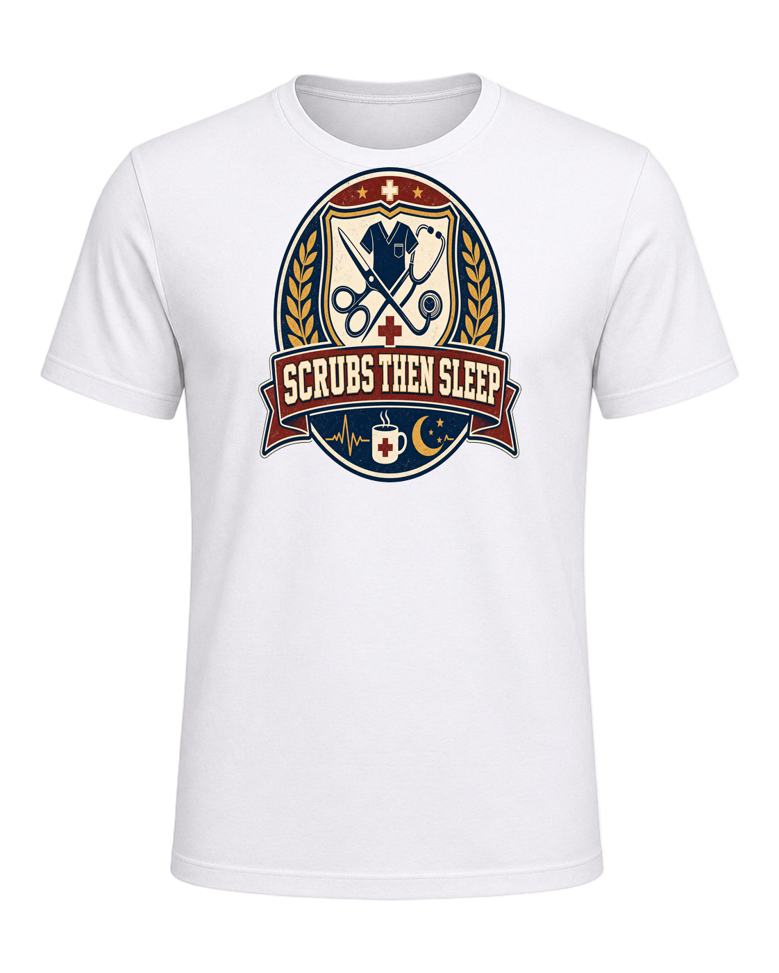 SCRUBS THEN SLEEP — White