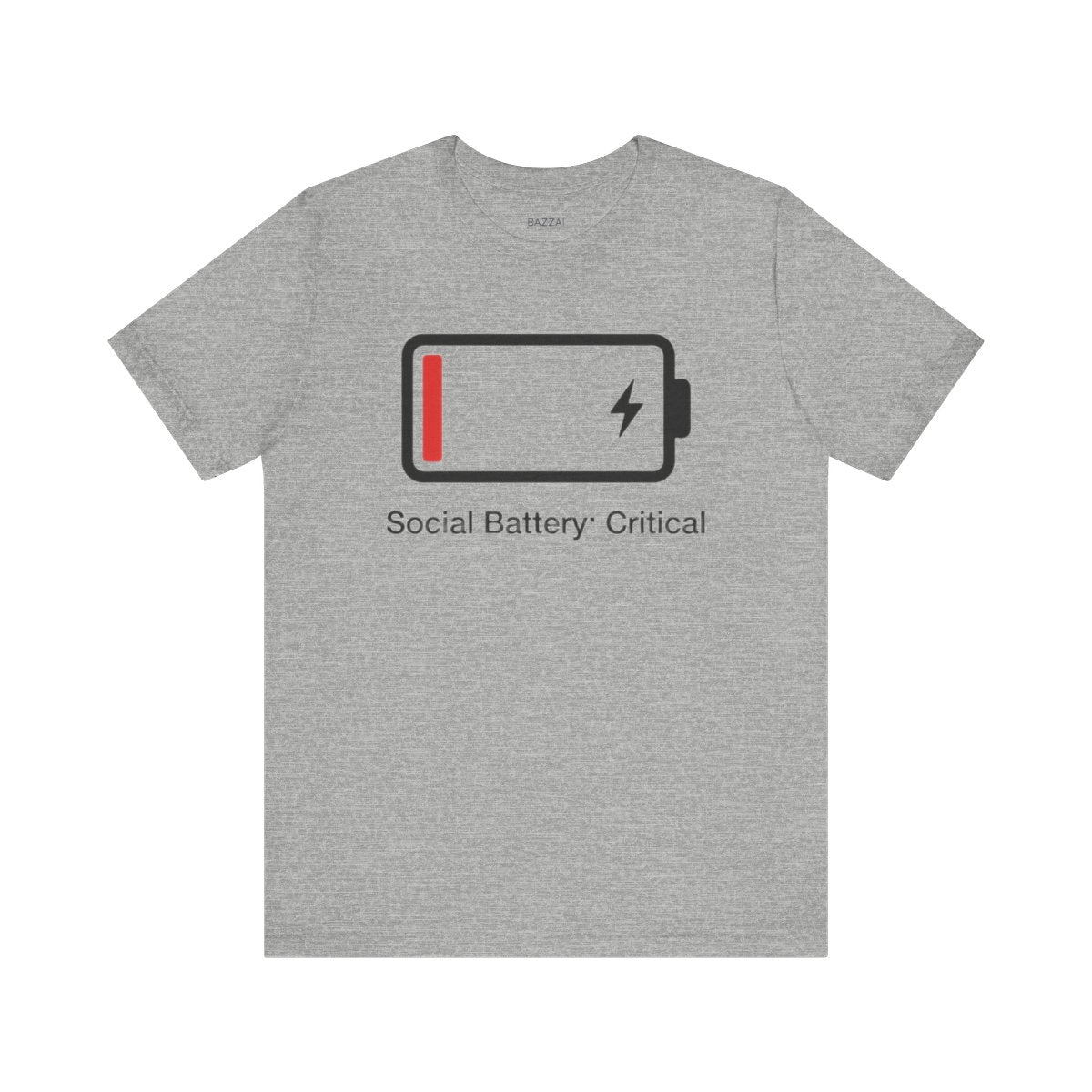 Introvert Humor T-Shirt — Social Battery Empty — relax chill t-shirt design