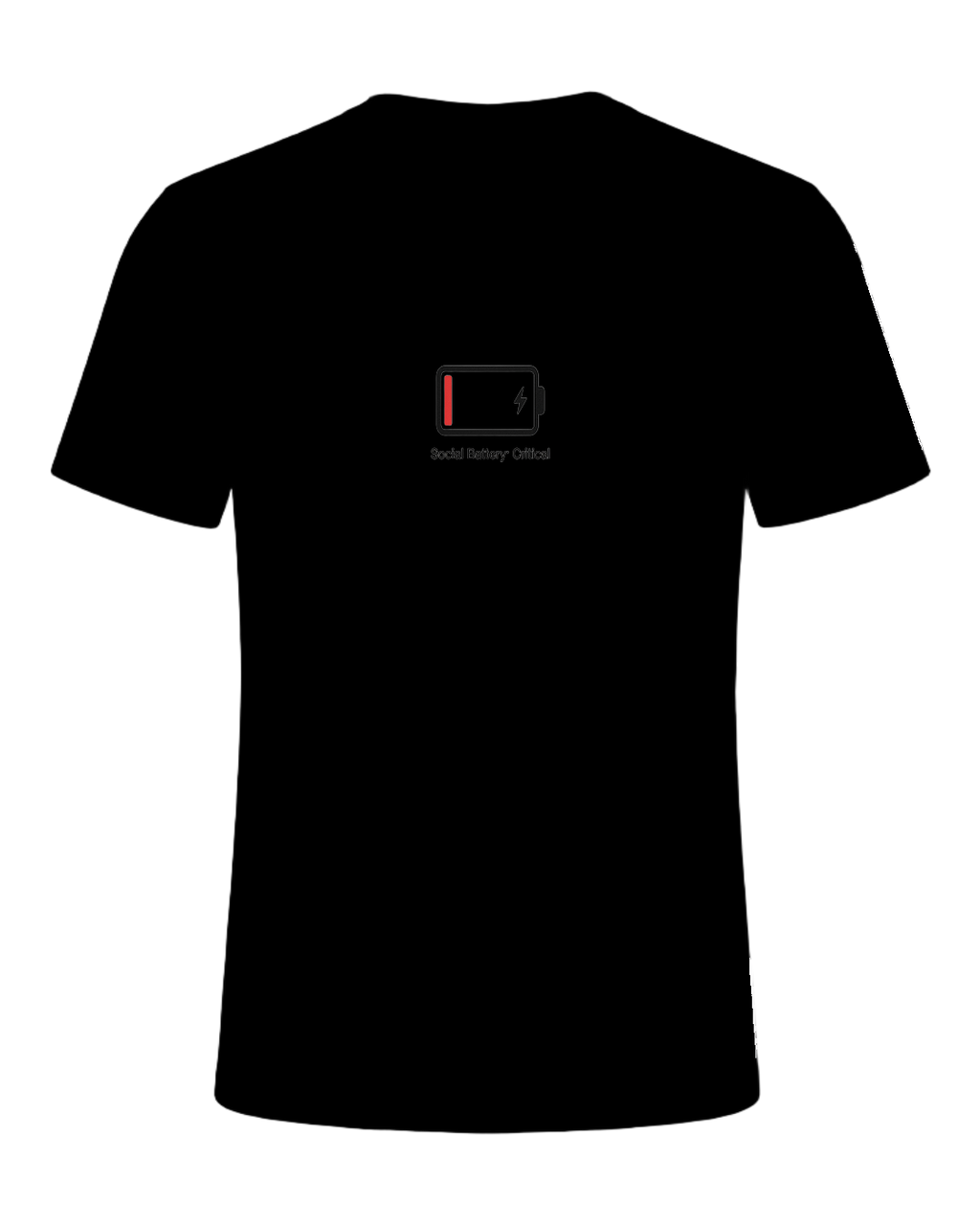 Social Battery Empty — Black