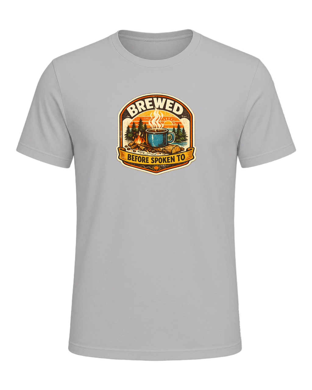 Brewed Before Spoken To Tee — Athletic Heather
