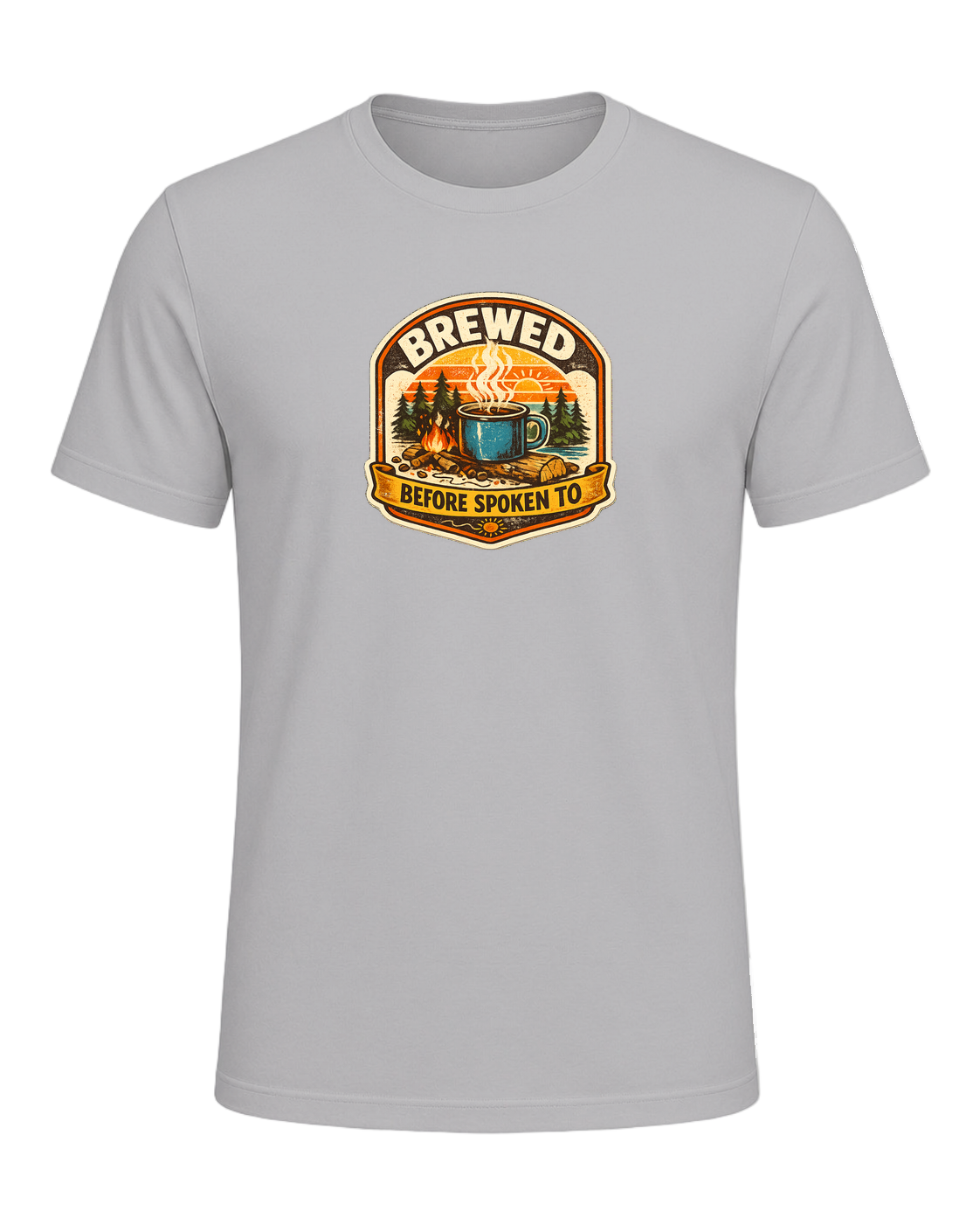 Brewed Before Spoken To Tee — Athletic Heather