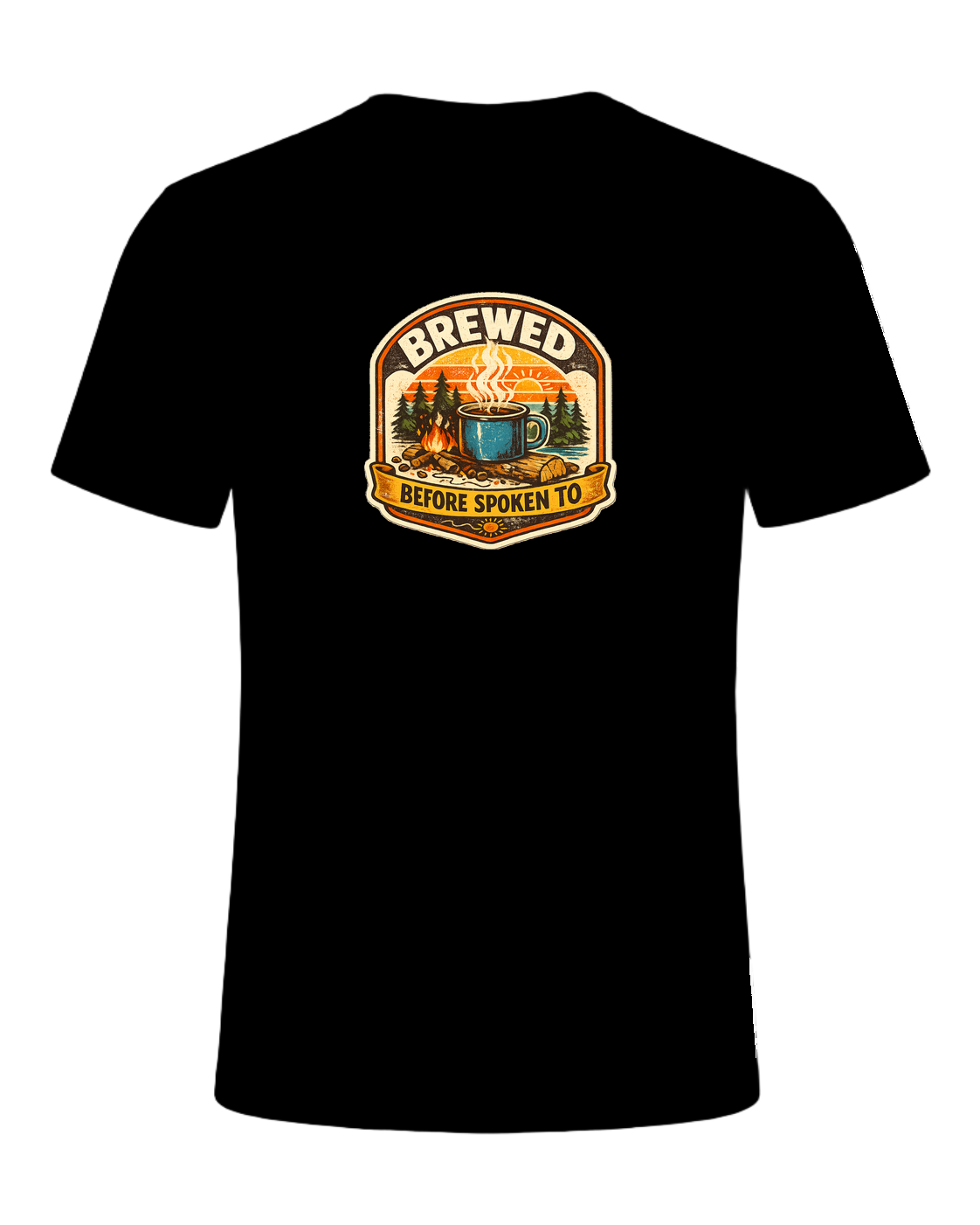 Brewed Before Spoken To Tee — Black