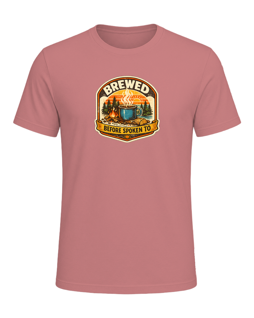 Brewed Before Spoken To Tee — Heather Mauve