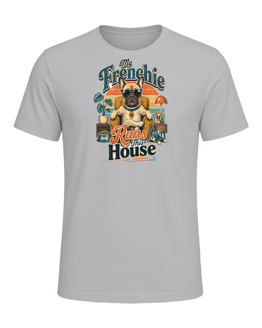 My Frenchie Runs This House — Athletic Heather