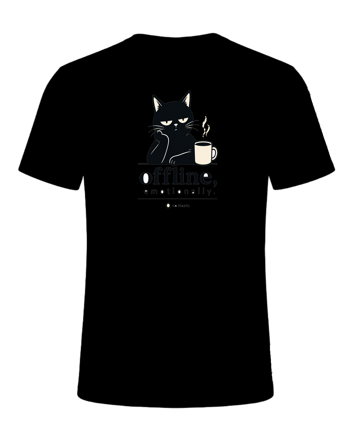 offline, emotionally — Black
