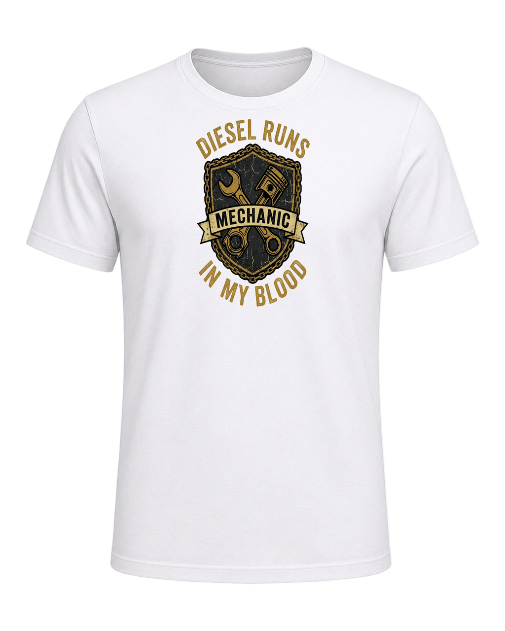 Diesel Mechanic — White