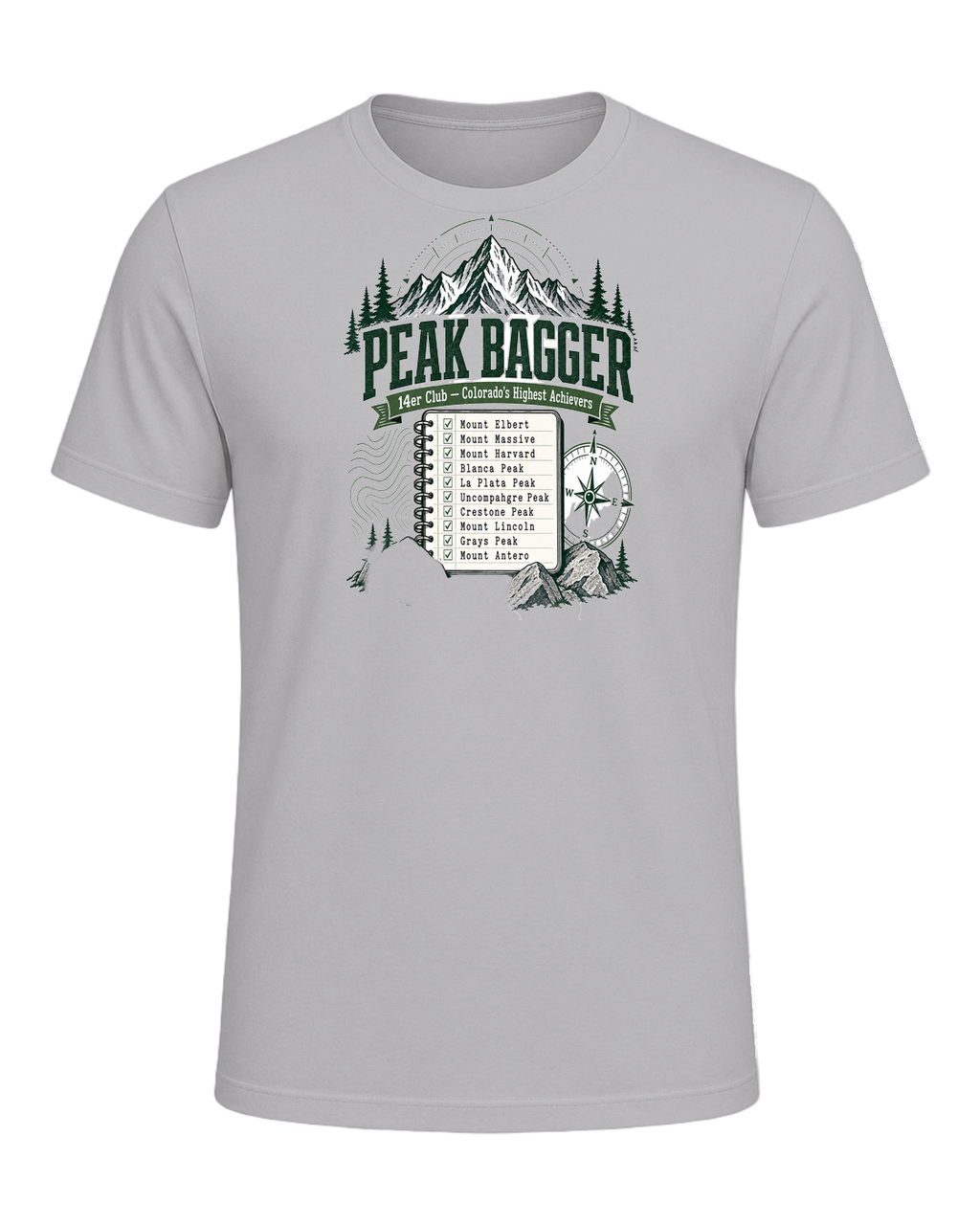 Peak Bagger — Athletic Heather