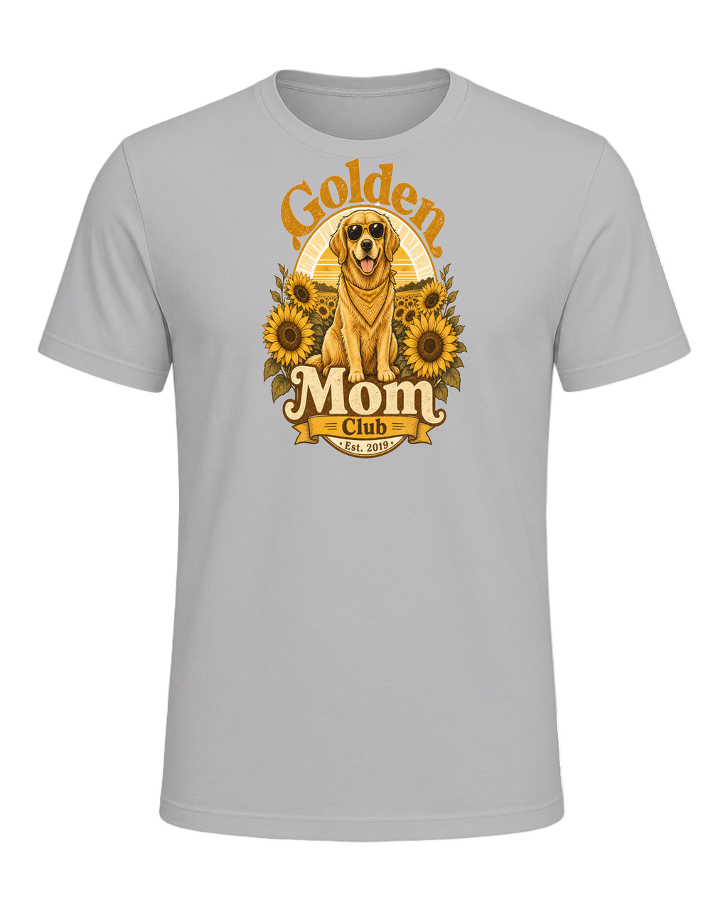 Golden Retriever Mom — Athletic Heather