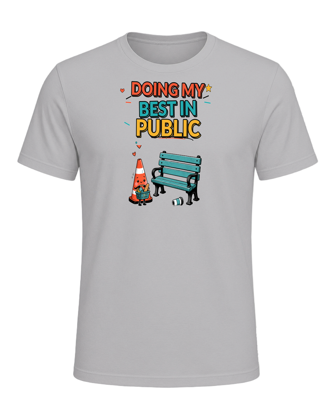 DOING MY BEST IN PUBLIC — Athletic Heather
