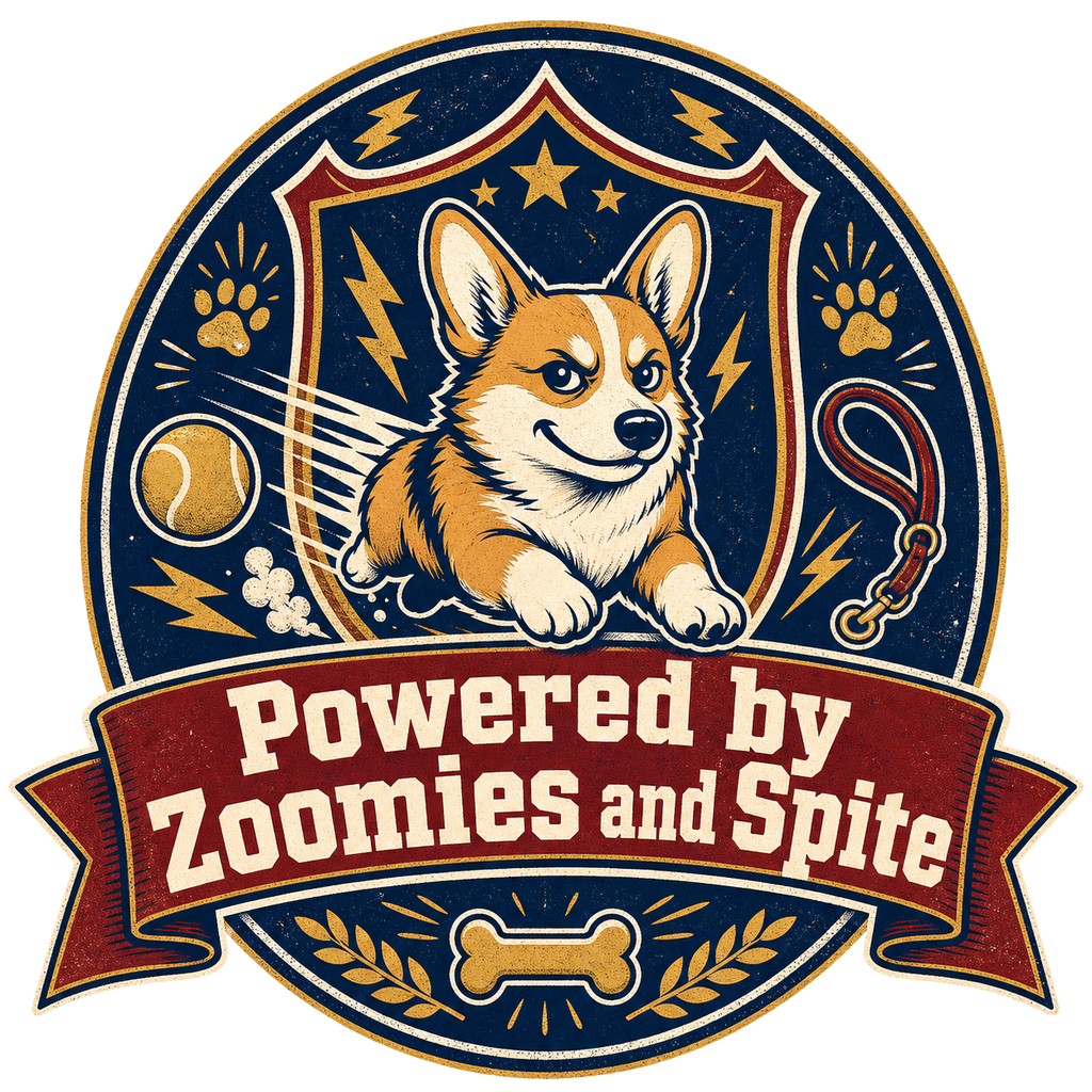 Powered by Zoomies and Spite