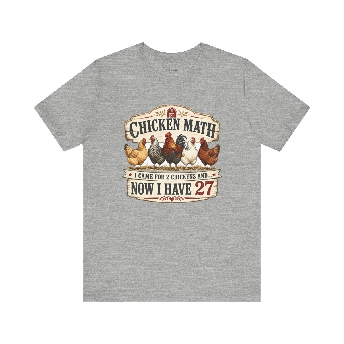 Funny Backyard Farmer T-Shirt — Chicken Math (Backyard Farmer) — backyard chicken t-shirt design