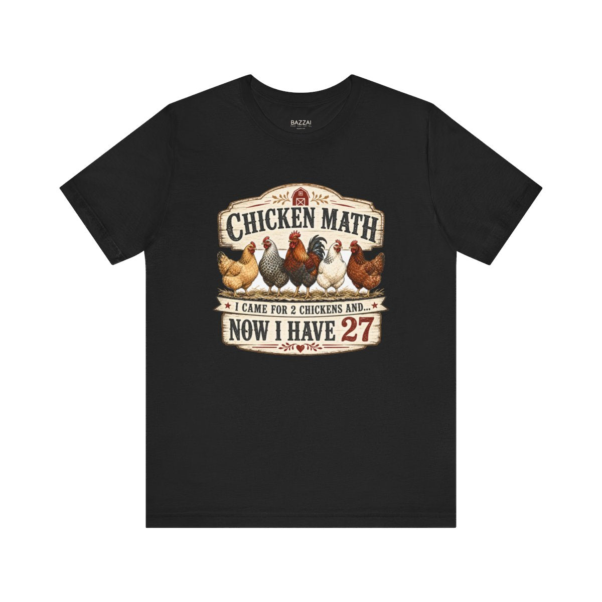 Funny Backyard Farmer T-Shirt — Chicken Math (Backyard Farmer) — backyard chicken t-shirt design