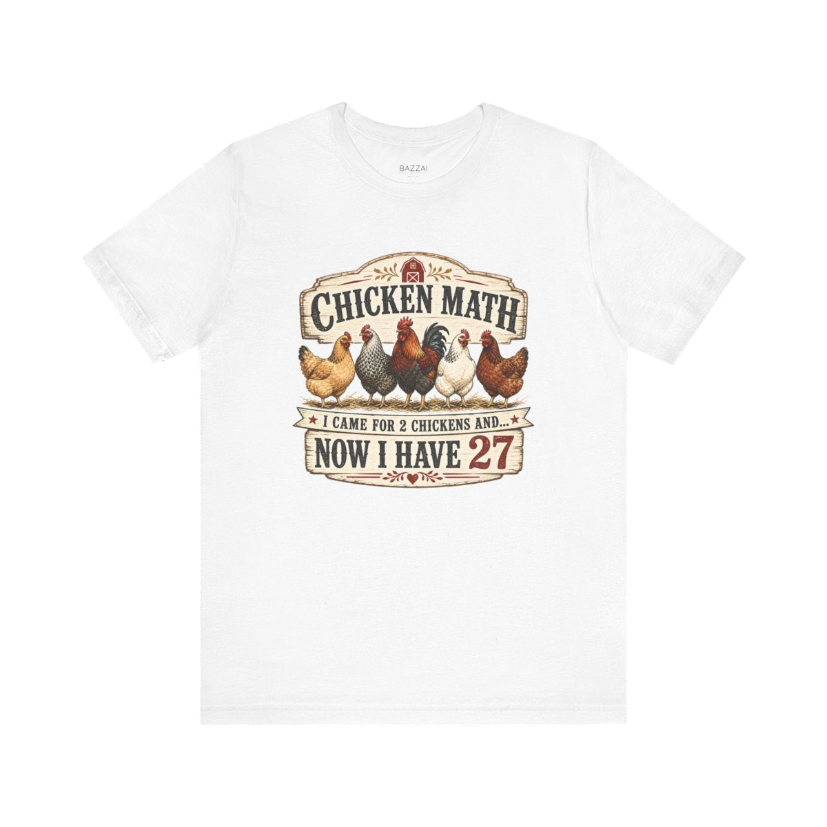 Funny Backyard Farmer T-Shirt — Chicken Math (Backyard Farmer) — backyard chicken t-shirt design