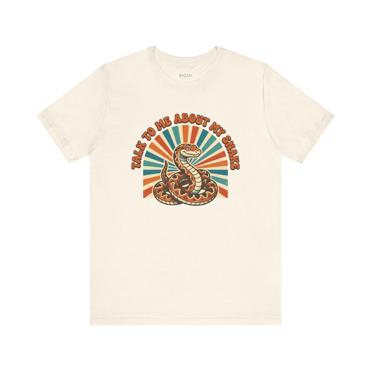 Snake Owner Gift T-Shirt — Talk to Me About My Snake — t-shirt design