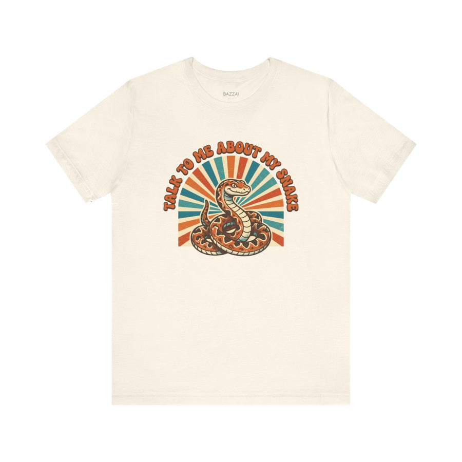Snake Owner Gift T-Shirt — Talk to Me About My Snake